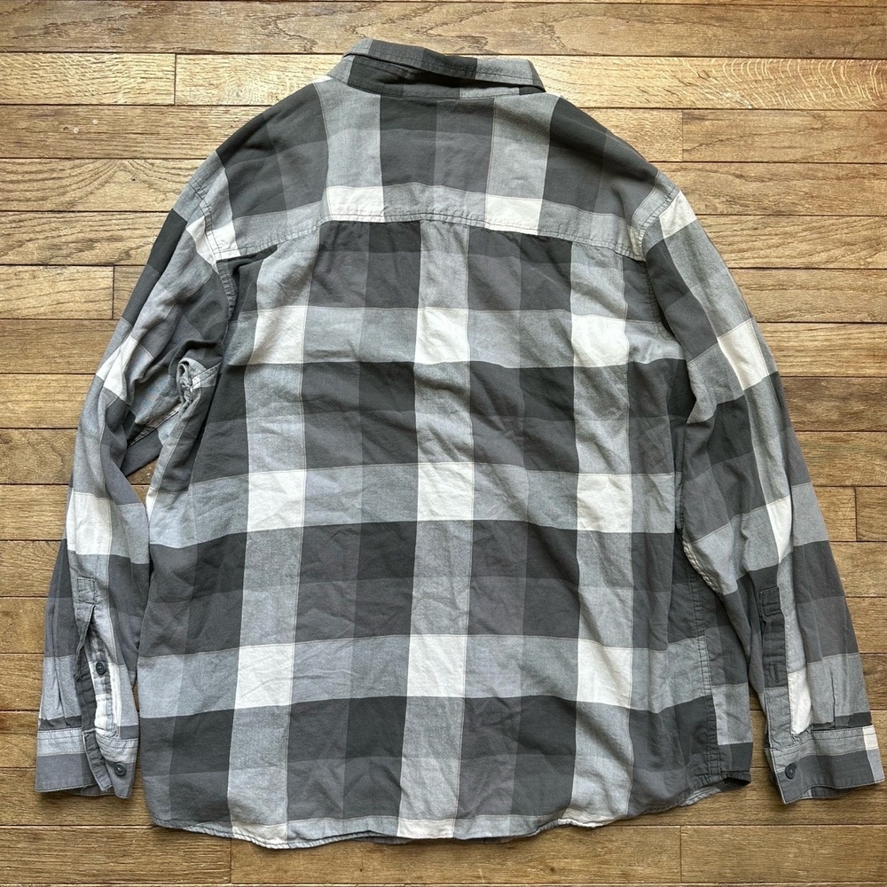 Columbia Flannel Shirt Mens XXL Black Plaid Casual Long Sleeve Outdoors Workwear - Picture 9 of 9